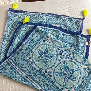 Vineyard Vines 100% Cotton Scarf With Tassels